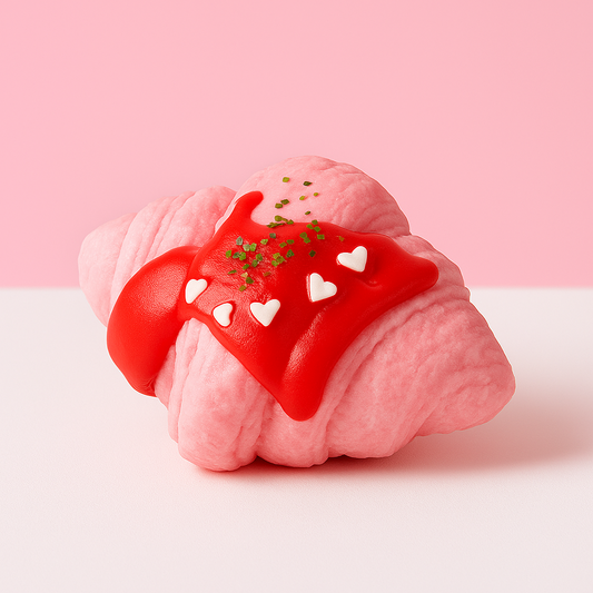 Strawberry Croissant Moochie 🍓🥐 - *14 Day Preorder*